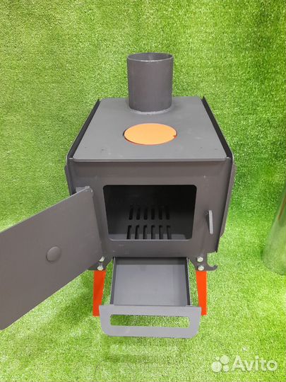 Конвекционная дровяная печь Сталь (Буржуйка)
