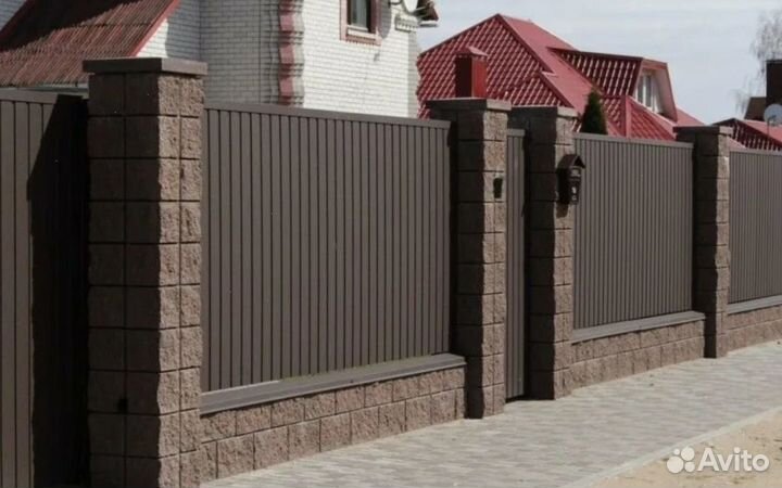 Забор из профлиста качественно быстро