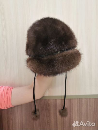 Шапка норковая 56