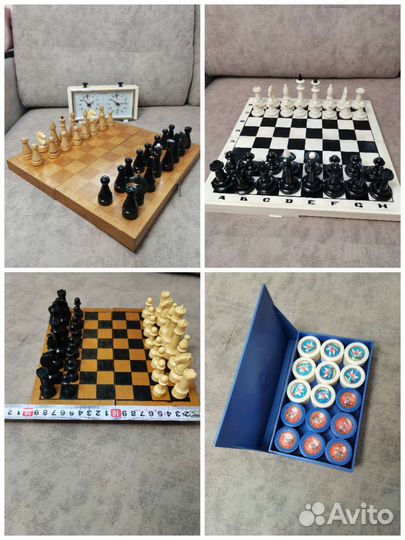 Шахматы,часы,шашки для игры в нарды СССР