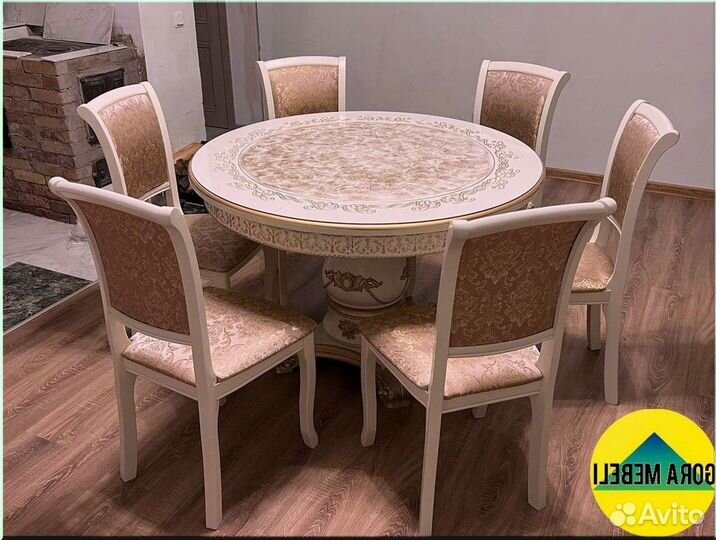 Стол обеденный овальный раздвижной