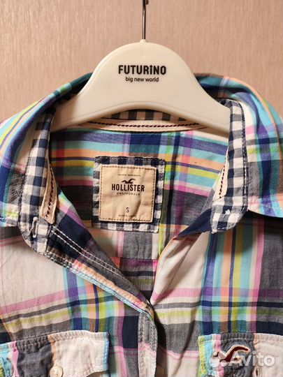 Рубашка в клетку женская 44 размер