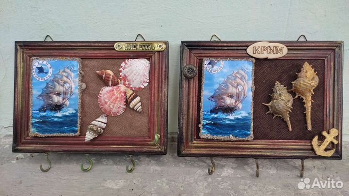 Ключница настенная, вешалка, сувенир из Коктебеля