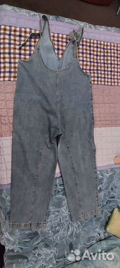 Джинсовый комбинезон женский 44+