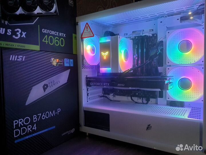 Новый Пк Core i5 12400F/B760+MSI RTX4060 Ventus3X