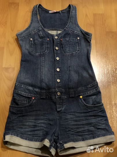 Джинсовый комбинезон женский 46 размер
