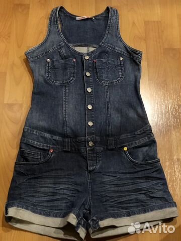 Джинсовый комбинезон женский 46 размер