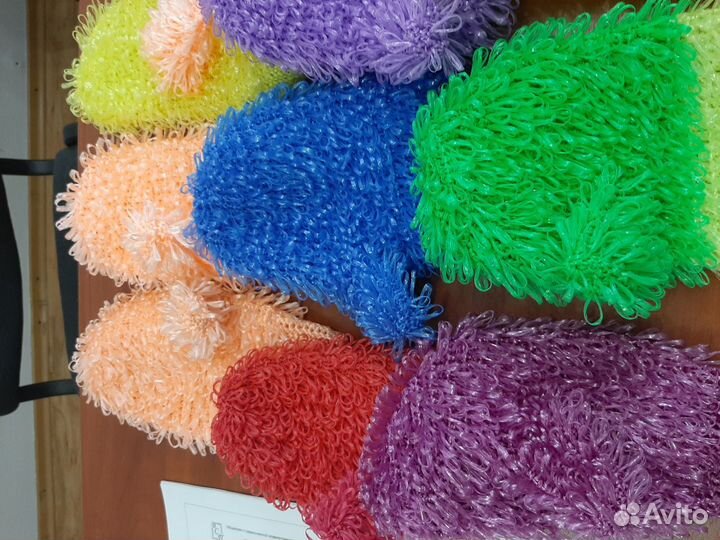 Мочалка- варежка