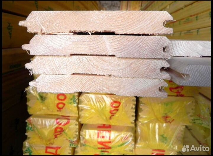 Имитация бруса : только оптом, ель, в наличии 750м