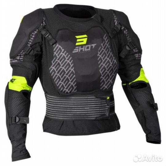 Shot Optimal Protective Jacket Black / neon yellow