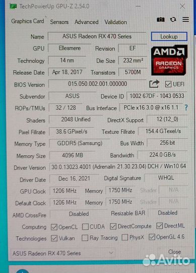Rx 470 4gb (только dvi-d)