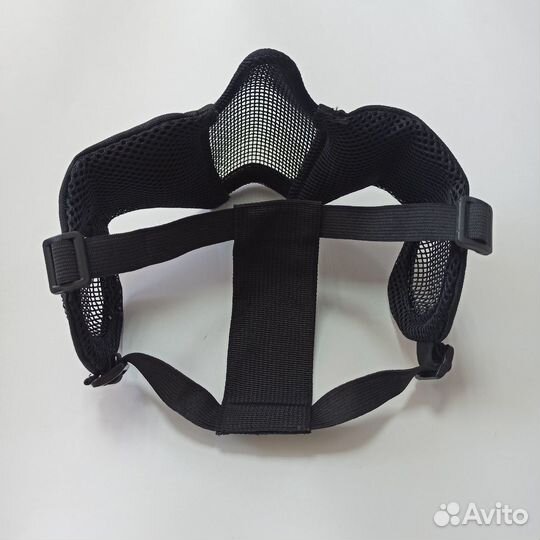 Маска защитная WoSporT облегчённая с защитой ушей