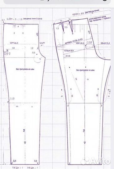Выкройки мужские рубашки и брюки