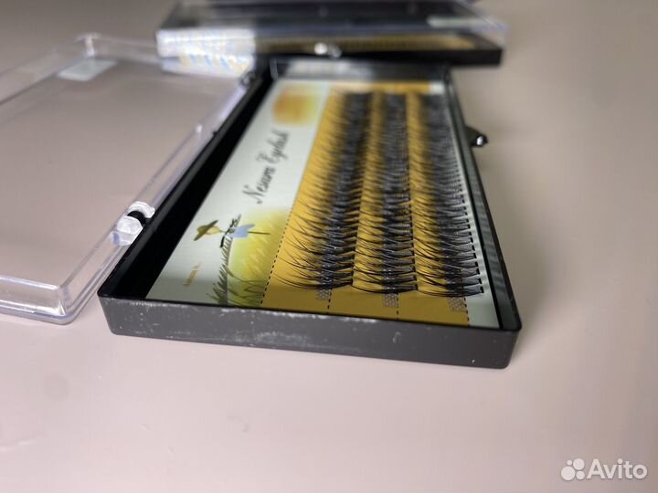 Пучковые ресницы «Ласточкин хвост», ресницы