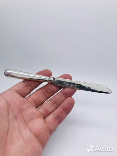 Старинный серебряный нож, Хлебников, 84 пр, 1894 г