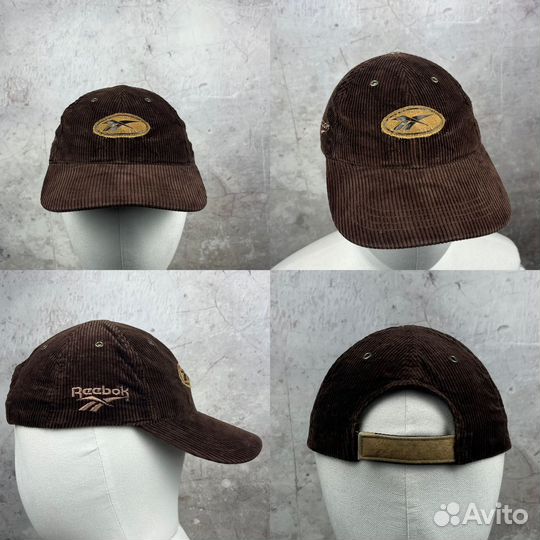 Винтажная Кепка Reebok Vintage 1990s Вельветовая