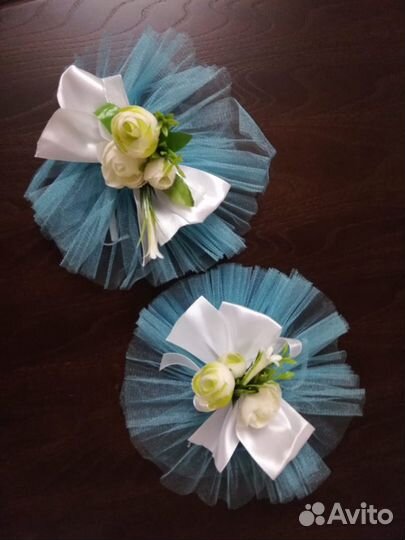 Банты на свадебный автомобиль