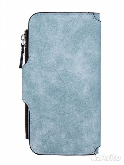 Женское портмоне клатч, светло-голубой