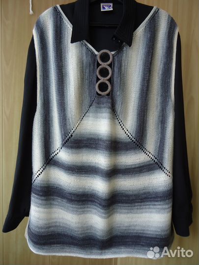 Женские вязанные жилеты ручной работы