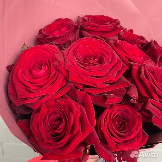 Букет из 11 красных роз / бесплатная доставка