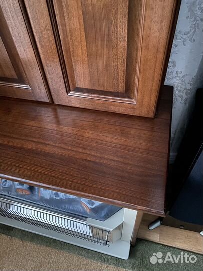 Камин-бар электрический из массива ясеня