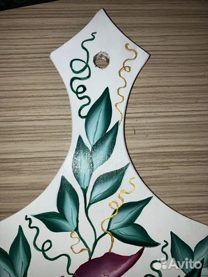 Доска расписная кухонная Ручная работа, 32*16 см