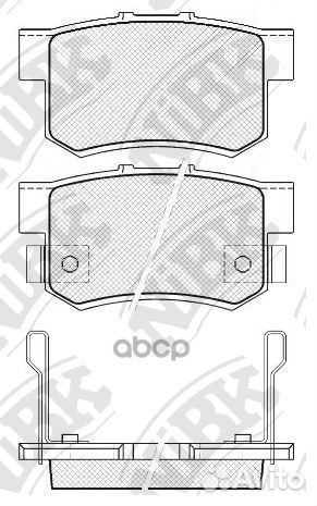PN8397-nibk колодки дисковые з Honda Accord 1