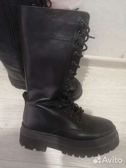 Женские сапоги из натуральной кожи