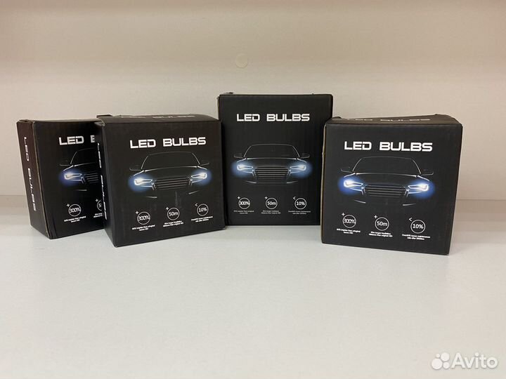 Комплект LED ламп H8 H11 H16 H4 Hb3 Hb4