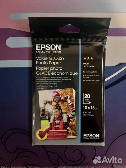 Фотобумага epson premium glossy 10 15