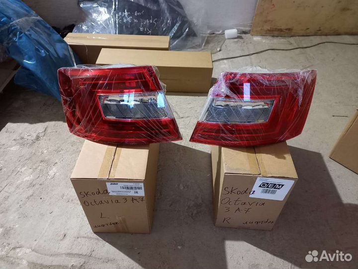Skoda octavia a7 задний фонарь левый правый фара