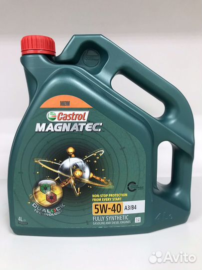 Моторное масло castrol magnatec 5w-40 4л