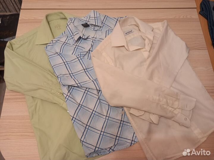 Рубашки на мальчика 134 (пакетом)