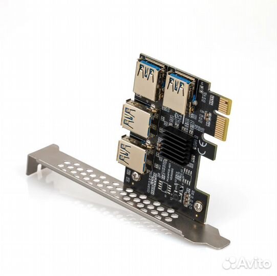 Разветвитель pci-e 1 на 4 райзер новые
