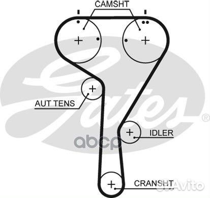 Ремень грм VAG 1.2-1.4 12- 5680XS Gates