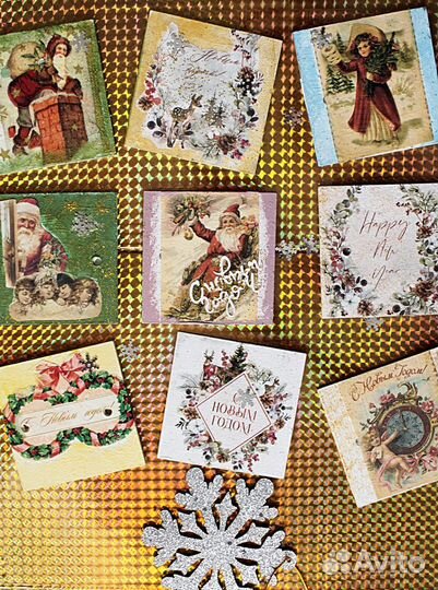 Новогодняя гирлянда, новогодние флажки