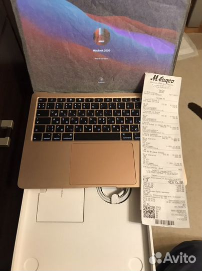 Apple macbook air 13 retina 256GB Ростест золотой