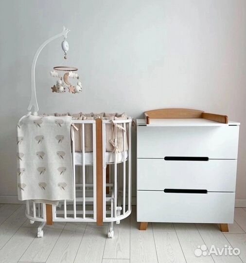 Комплект комод и детская кроватка