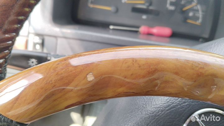 Руль оригинал с натуральным деревом мерседес