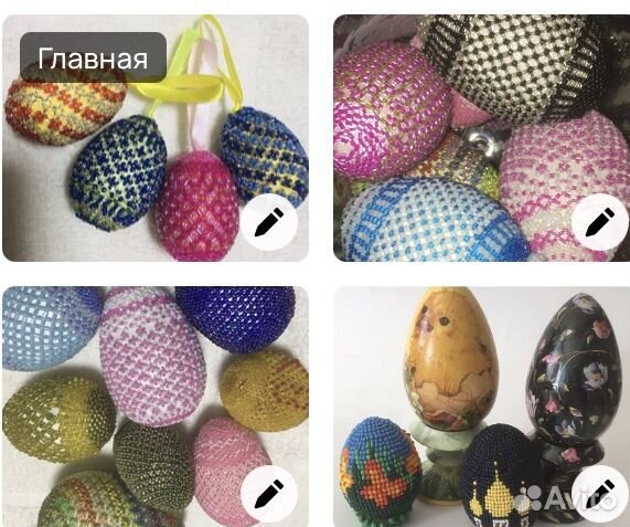 Яйцо пасхальное из бисера