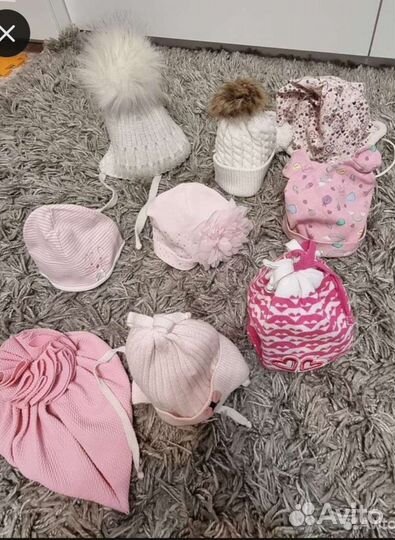 Шапки с рождения до 2 лет