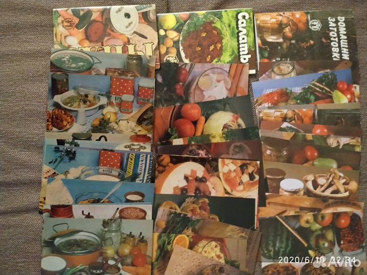 Книги, открытки по кулинарии