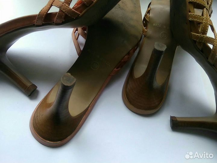 Босоножки Шлепки 38-39 лёгкие кожа