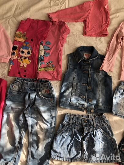 Вещи пакетом для девочки 80-86(15шт)