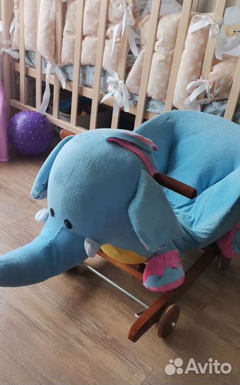 Качалка слон, толокар