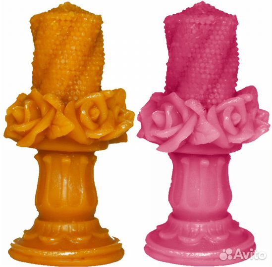 Силиконовая форма для свечей Свадебная с букетом 3