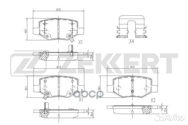 Колодки торм. диск. задн. Geely Coolray 18- bs