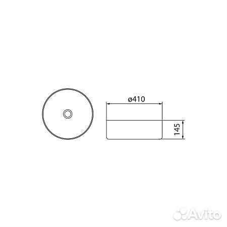 Умывальник накладн. Феникс 41 PN43151GB