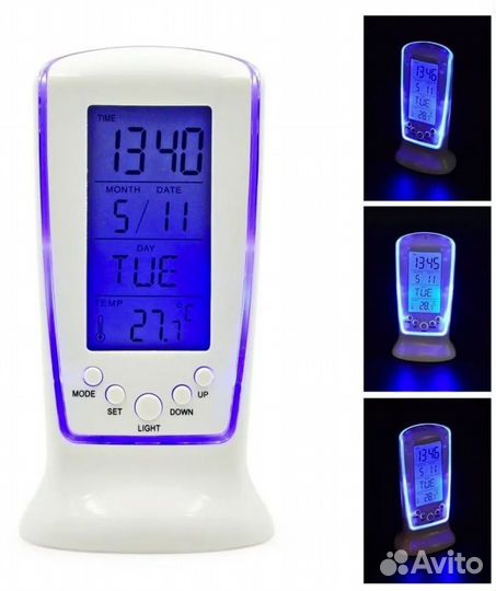 Clock DS-510 часы, будильник, термометр, календарь