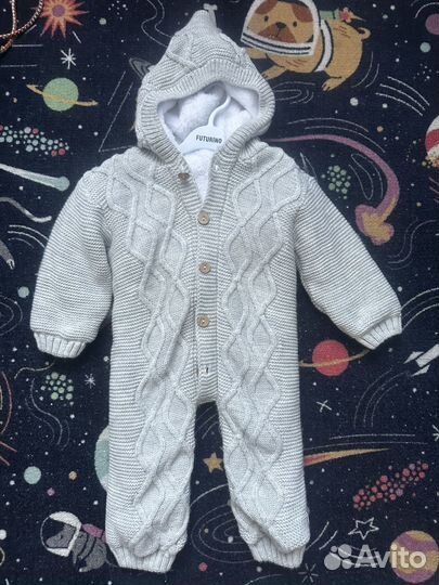 Комбинезон вязаный 74 80